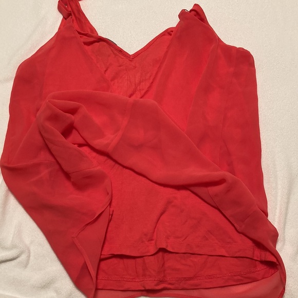 NWOT Kenneth Cole flowy camisole/shell- coral pink - Picture 5 of 5